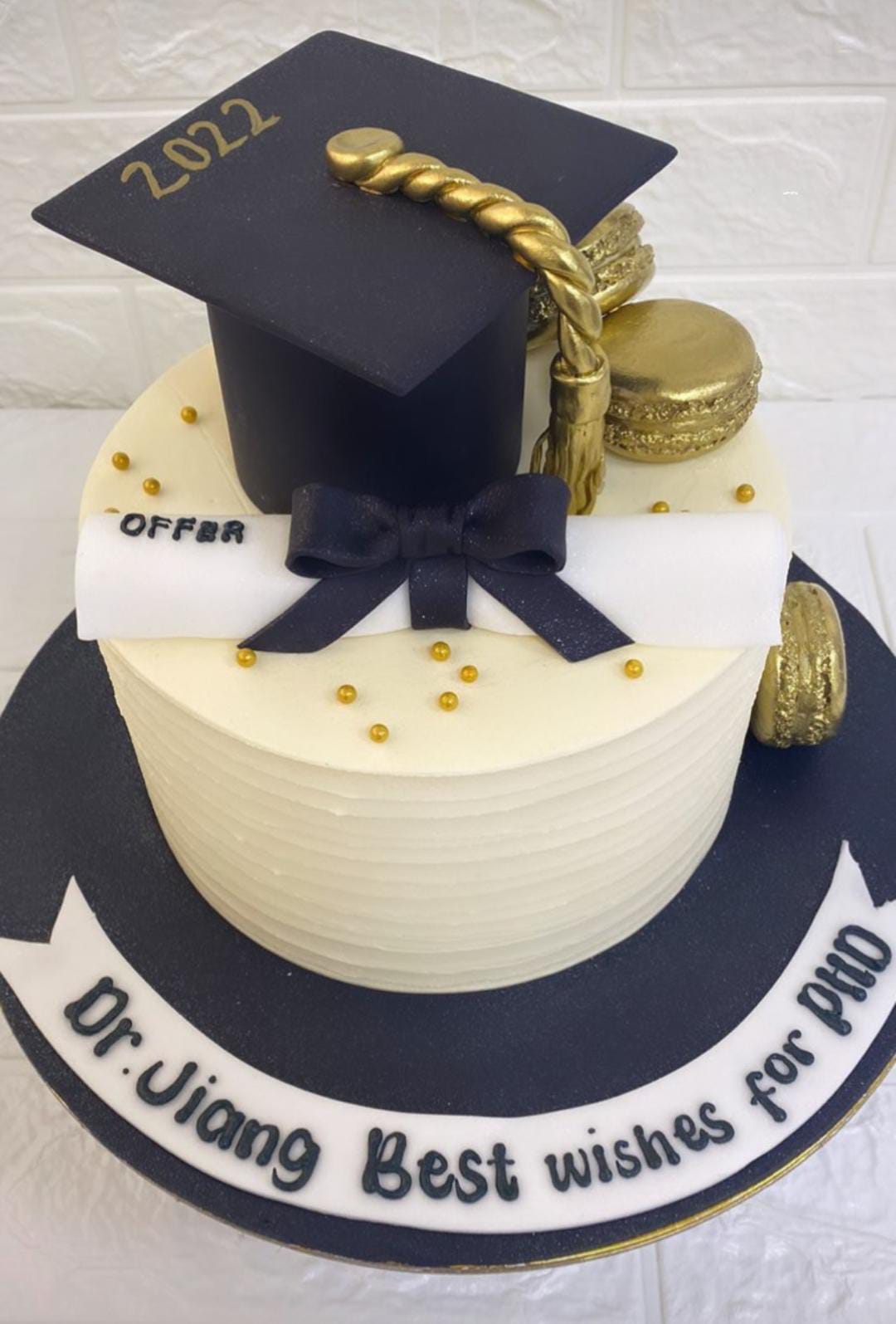 Graduation Cake-Buttercream 3D